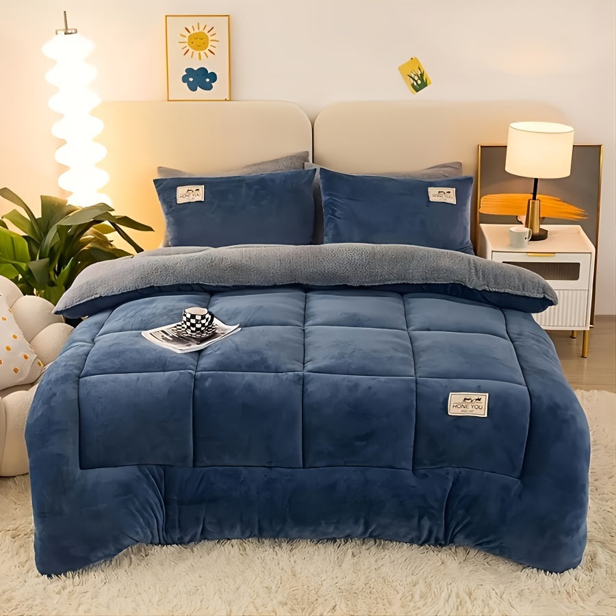 Couverture luxueuse en épais molleton sherpa – résistante aux déchirures, confort toutes saisons pour le canapé, le lit, le bureau et le camping .