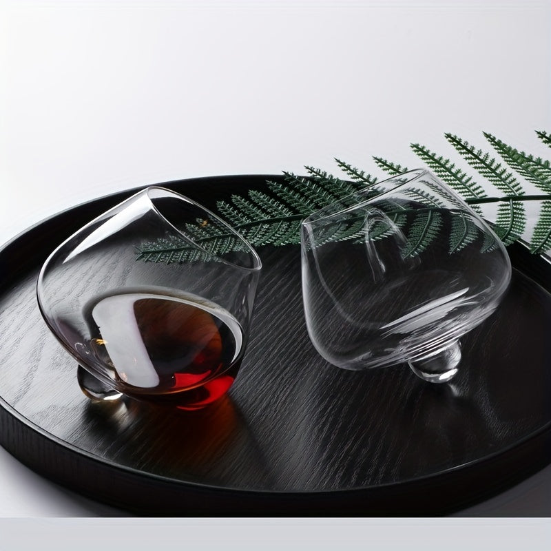 Verre à whisky , vin  sans pied anti-renversement  en cristal