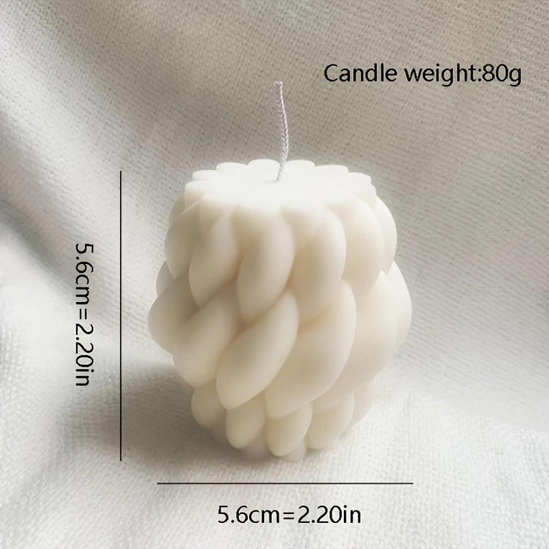 Bougie Art Géométrique – Décoration d’intérieur moderne et minimaliste, mélange de cire de soja et de paraffine, parfum vanille , bougie décorative