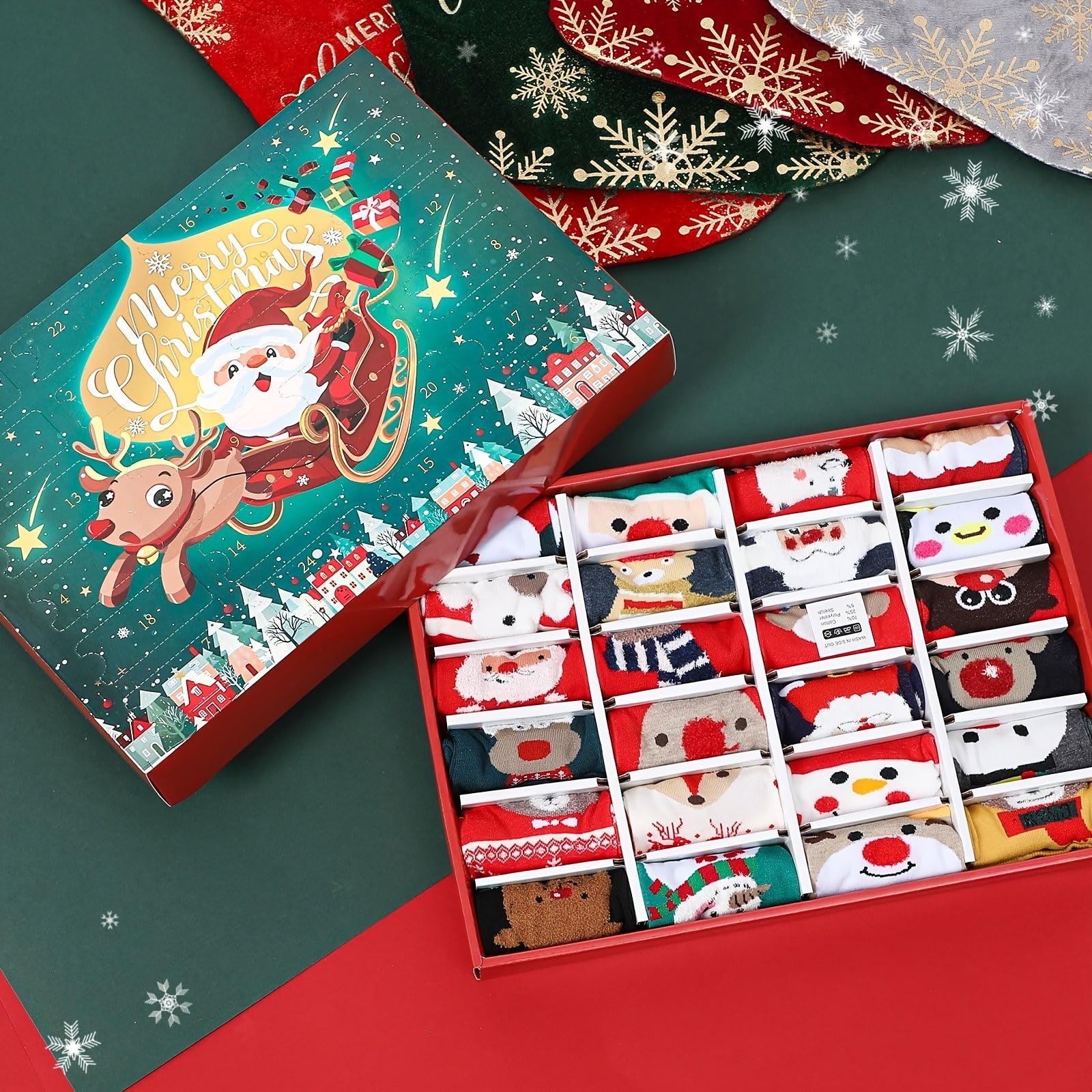 Calendrier de l’Avent Chaussettes de Noël 2025