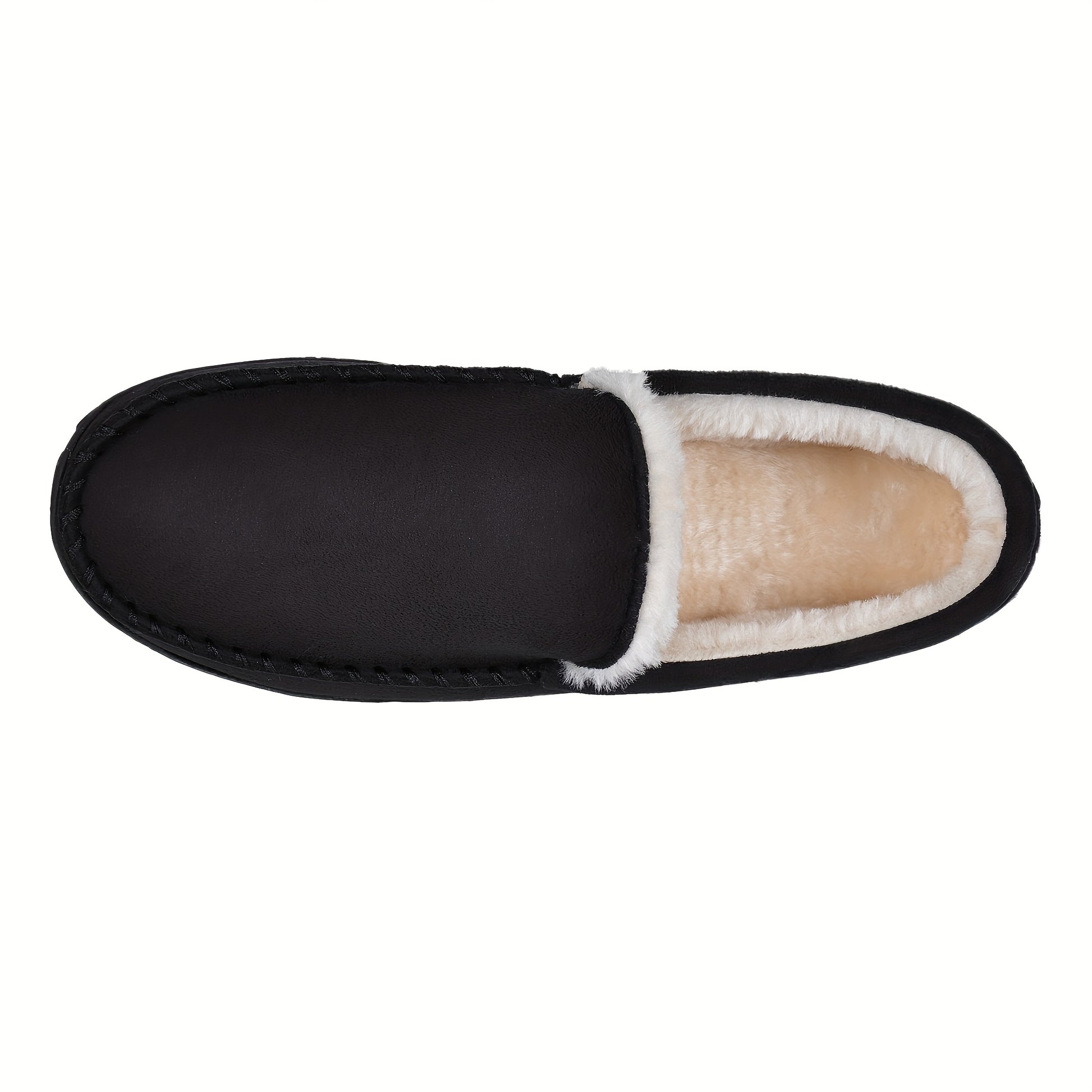 Mocassins/chaussons pour homme, en mousse mémoire douce, chaussons pour la chambre, maison, doublure en fleece chaude, antidérapants, pour intérieur et extérieur