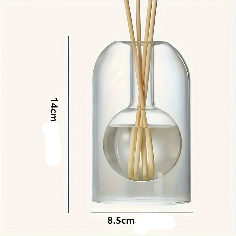 Diffuseur de parfum en verre AromaRelax élégant – Design portable pour la maison , idéal comme vase pour huiles essentielles et cadeau déco