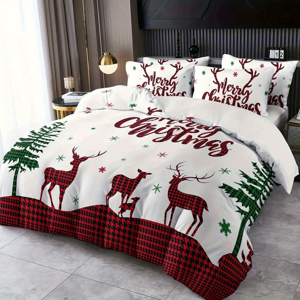 Parure de lit élégante et tendance avec motif de renne