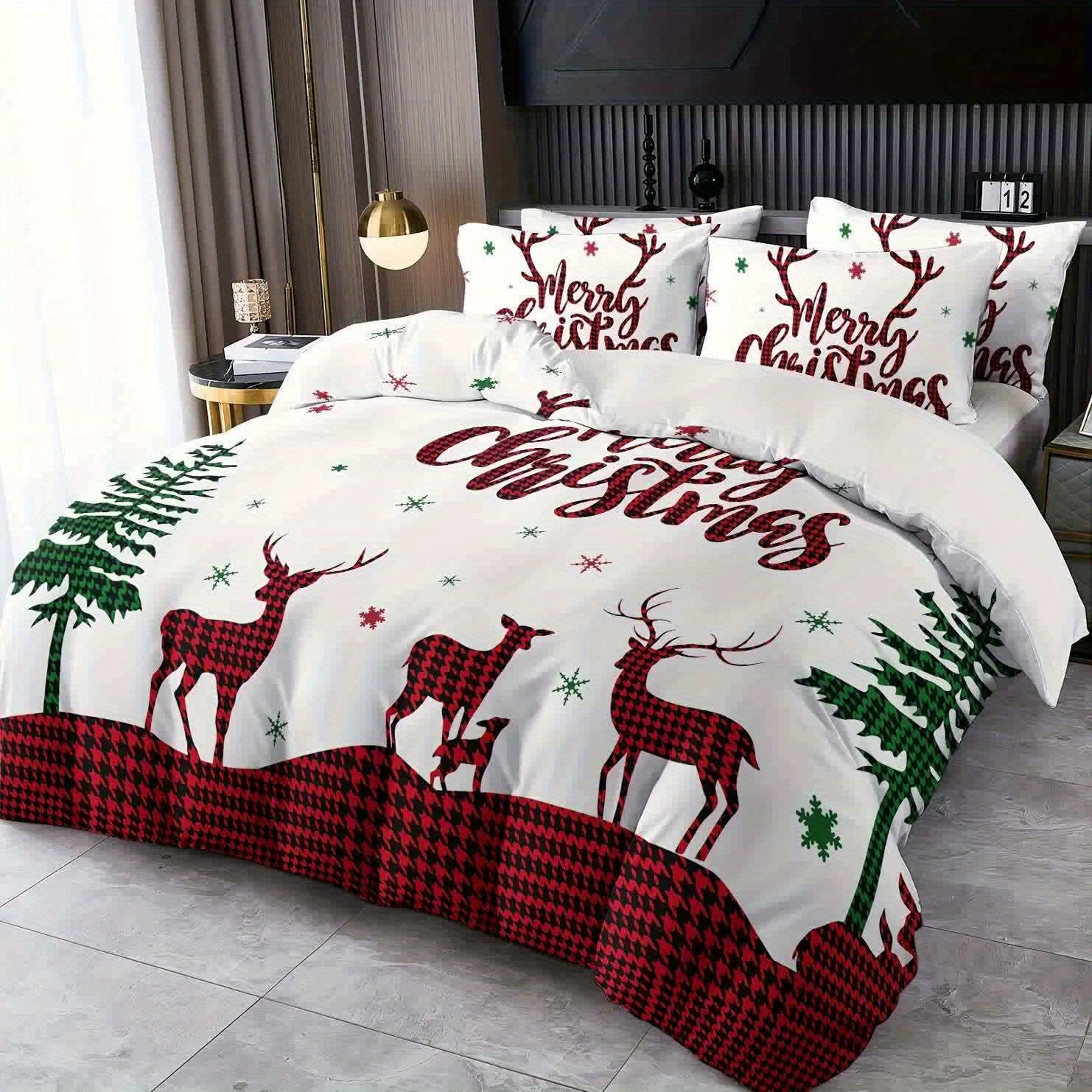 Parure de lit élégante et tendance avec motif de renne