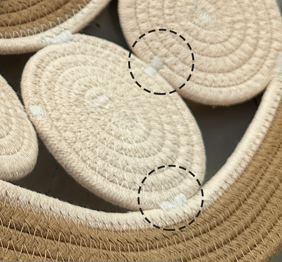 Tapis de bain ovale tissé à la main style bohème vintage