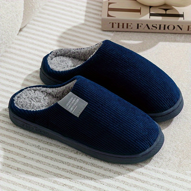 Chaussons d'intérieur pour femmes à semelle épaisse  Chaussons moelleux pour la maison  Chaussons thermiques antidérapants