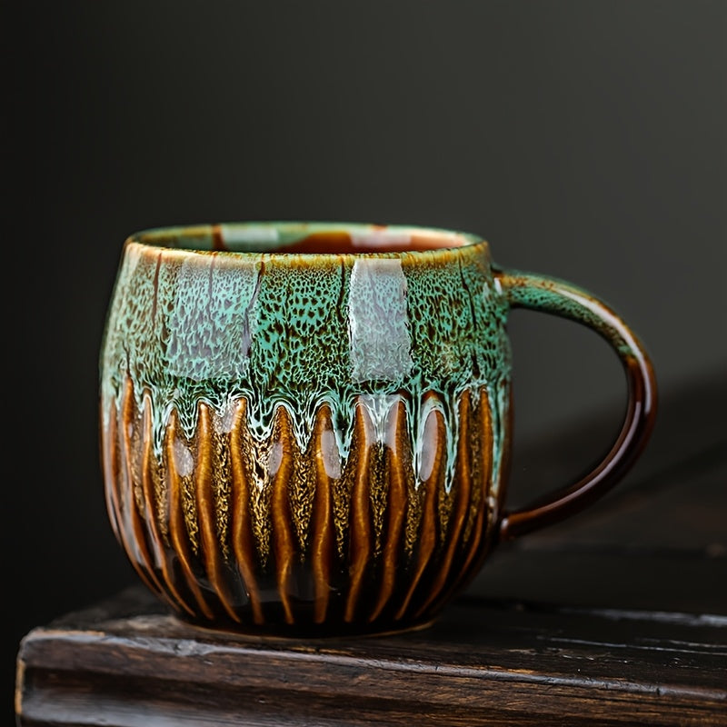 Grande tasse à café de 600 ml avec glaçure marbrée