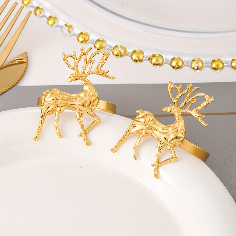 Anneaux de Serviette Noël, Lot de 12 Rennes