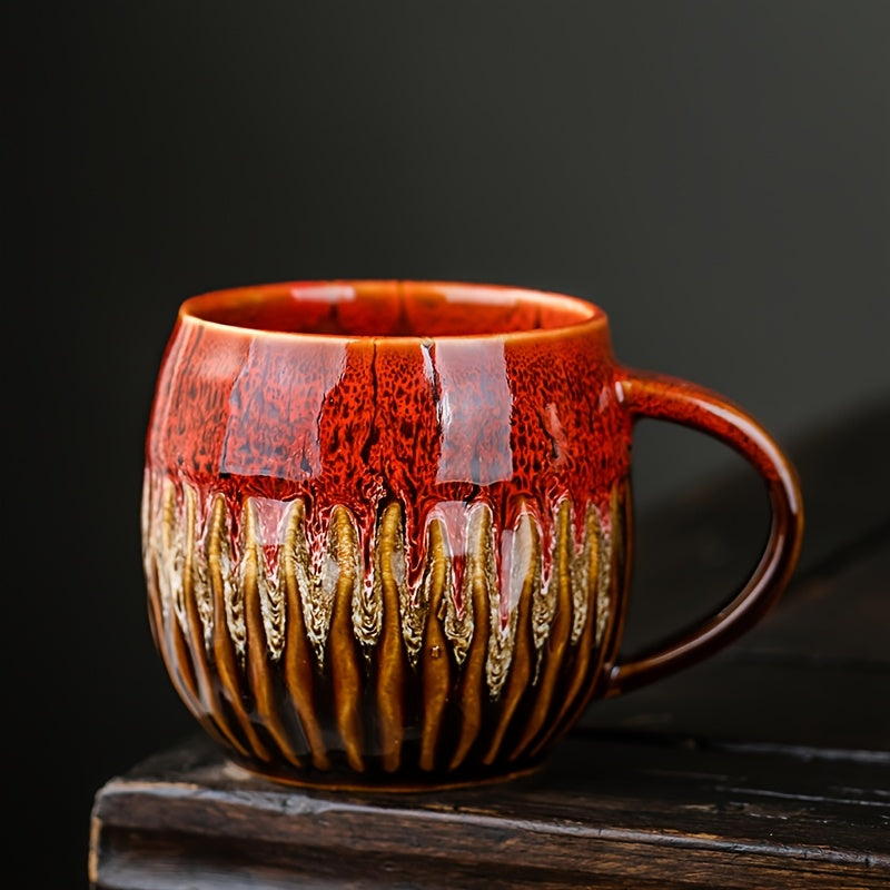 Grande tasse à café de 600 ml avec glaçure marbrée