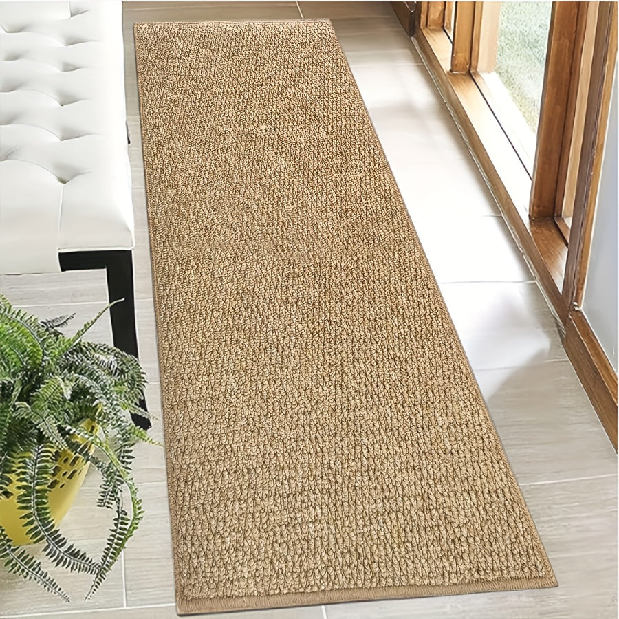 Tapis rectangulaire ultra-doux en sisal synthétique