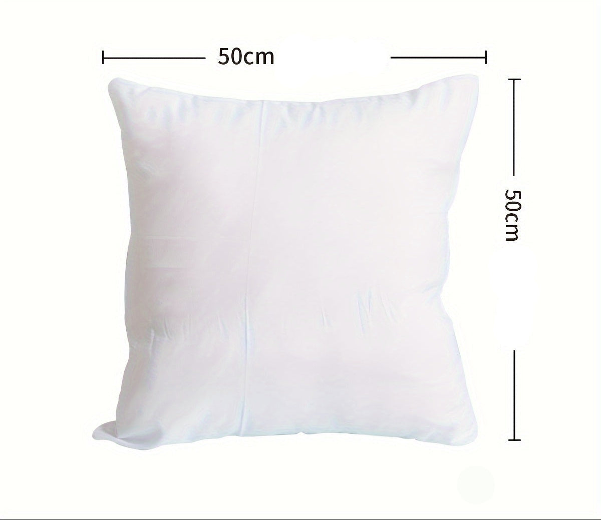 Noyau d’oreiller blanc, intérieur de coussin doux, rembourrage en fibre de polyester, convient pour la décoration de la maison.
