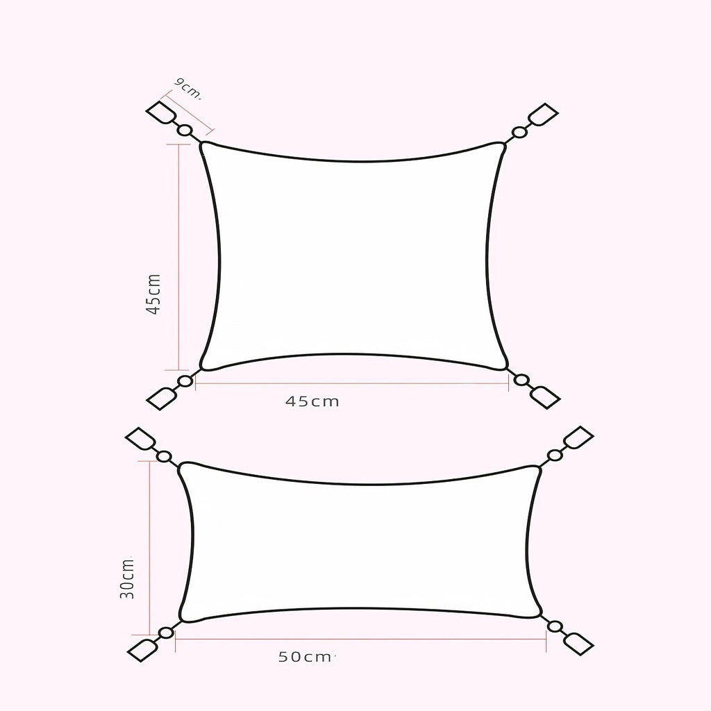 Housse de Coussin Jacquard Moderne - Élégance Minimaliste pour Salon, Chambre et Bureau