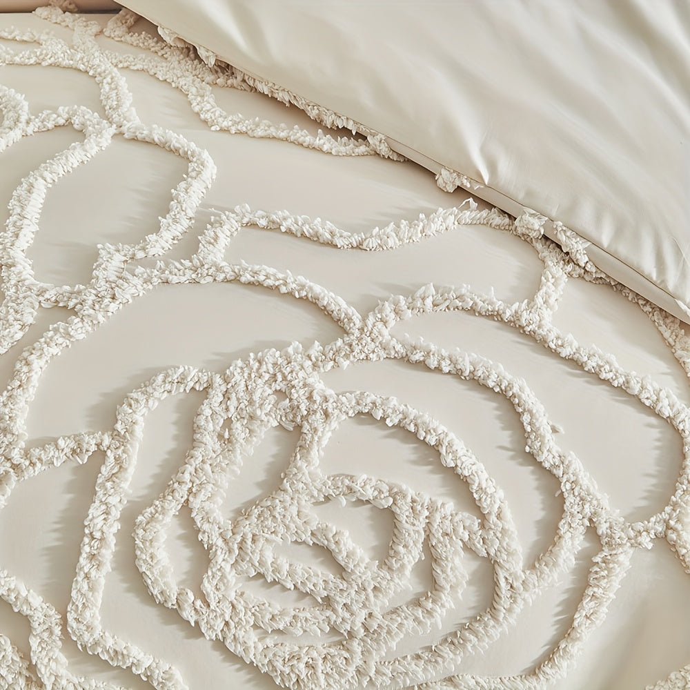 Nouveau ensemble de housse de couette tufté