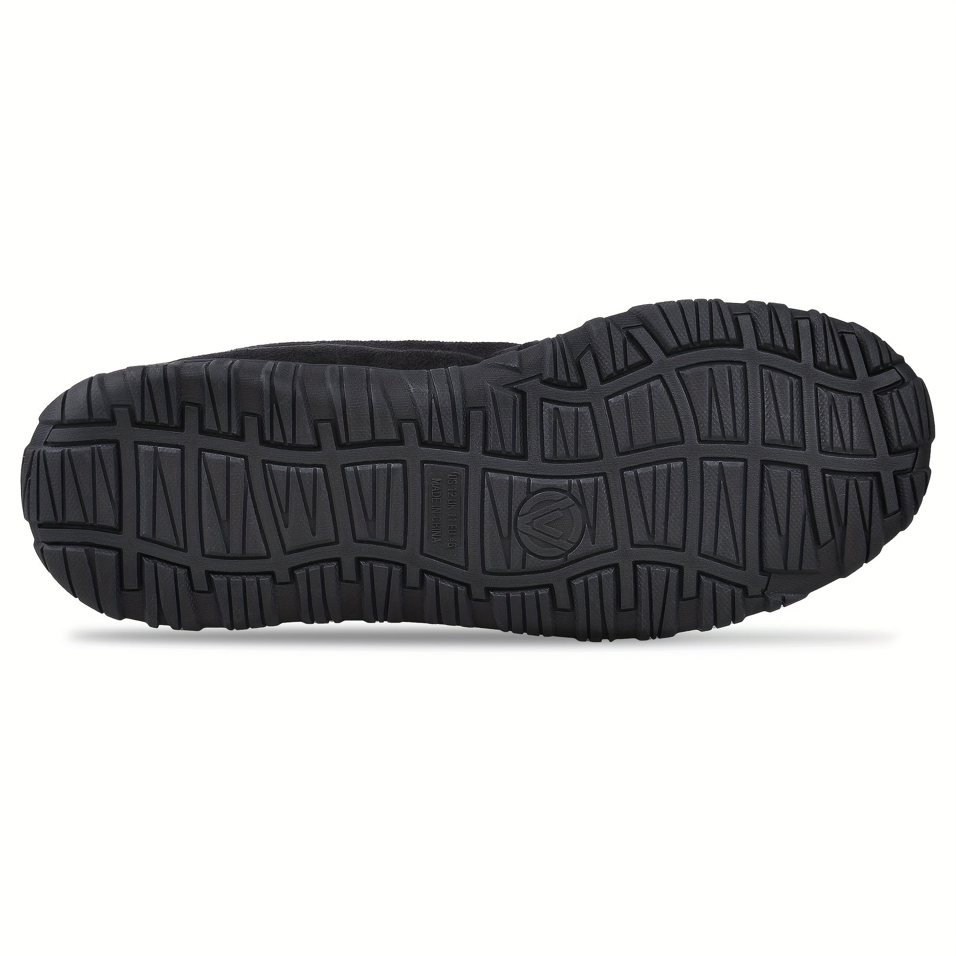 Pantoufles mocassin pour homme avec mémoire de forme, chaussure d'intérieur et d'extérieur avec semelle en caoutchouc.