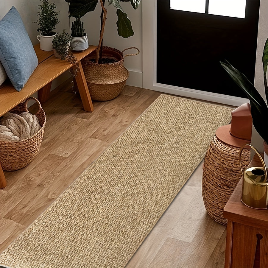 Tapis rectangulaire ultra-doux en sisal synthétique