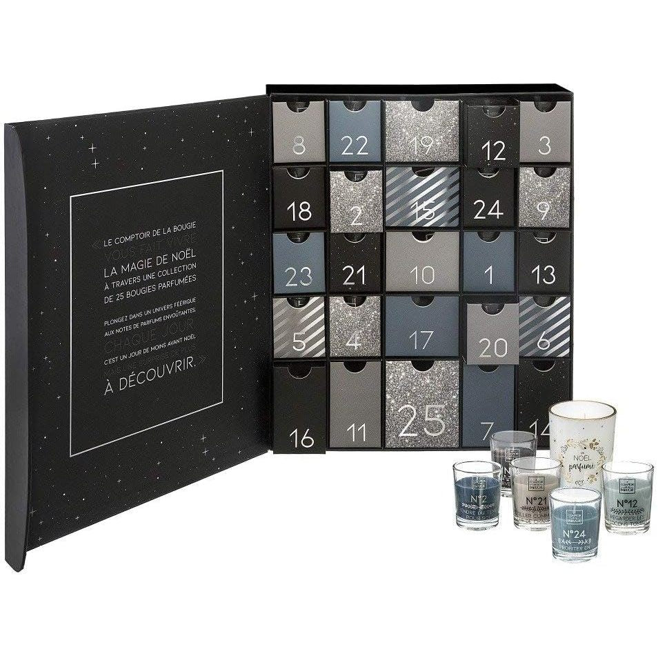 Calendrier de l’Avent avec 25 bougies parfumées
