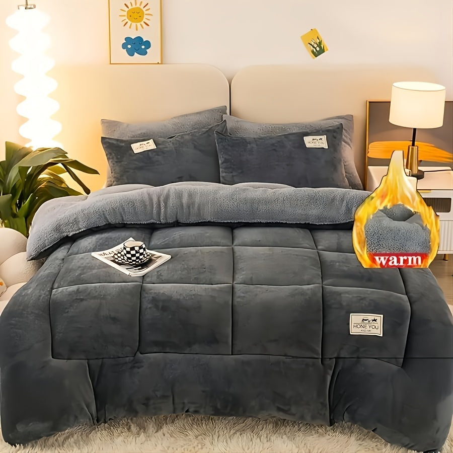 Couverture luxueuse en épais molleton sherpa – résistante aux déchirures, confort toutes saisons pour le canapé, le lit, le bureau et le camping .