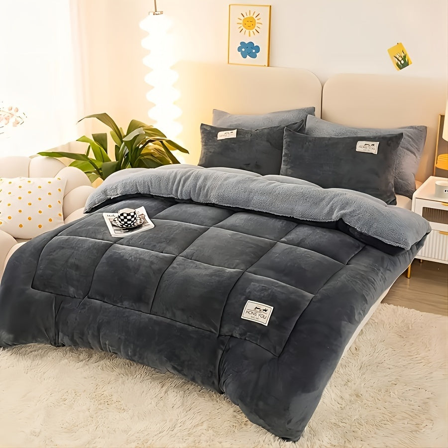Couverture luxueuse en épais molleton sherpa – résistante aux déchirures, confort toutes saisons pour le canapé, le lit, le bureau et le camping .