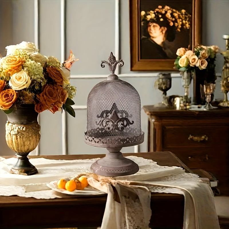 Porte-bougie 3D en forme de cage à oiseaux / Bougeoir romantique français , Décoration pour salon, maison ou balcon