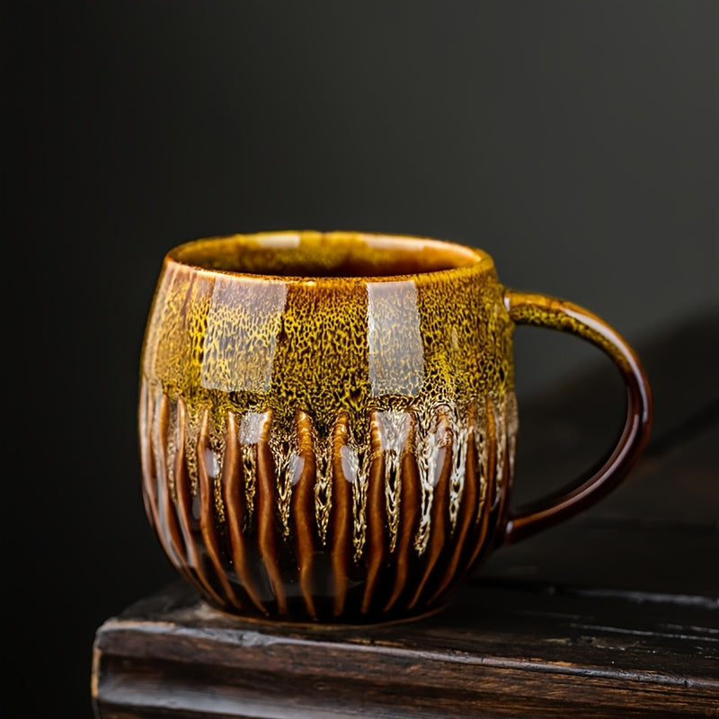 Grande tasse à café de 600 ml avec glaçure marbrée