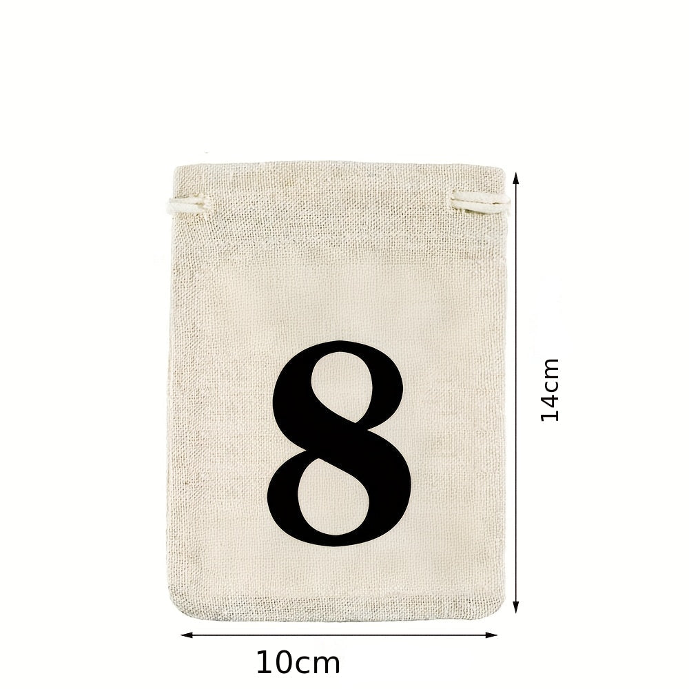 Sachet a cordon pour calendrier de l’Avent