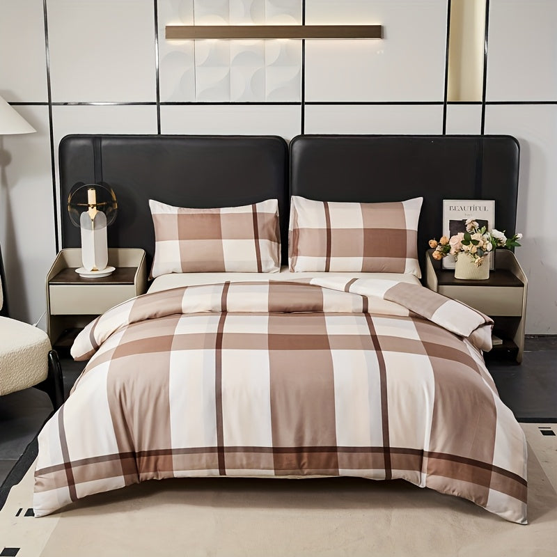 Ensemble de literie matelassé à motif géométrique 3 pièces