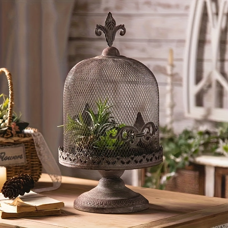 Porte-bougie 3D en forme de cage à oiseaux / Bougeoir romantique français , Décoration pour salon, maison ou balcon