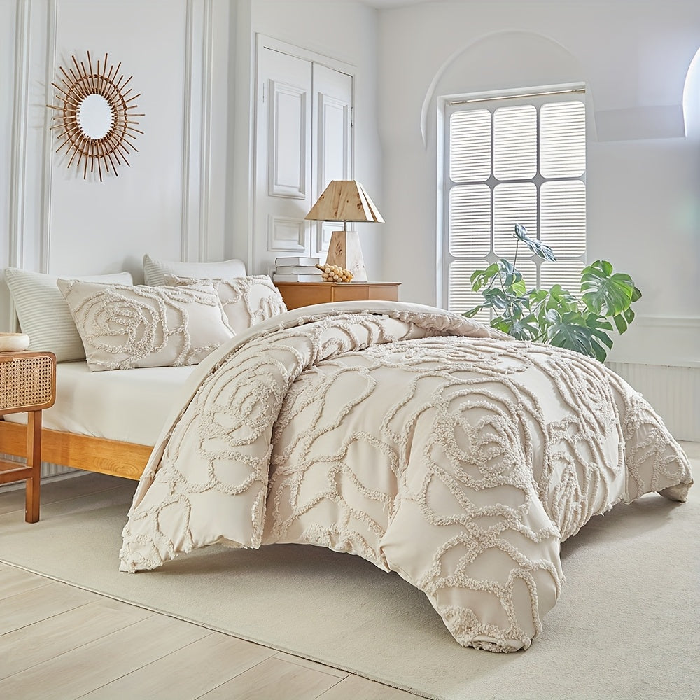 Nouveau ensemble de housse de couette tufté