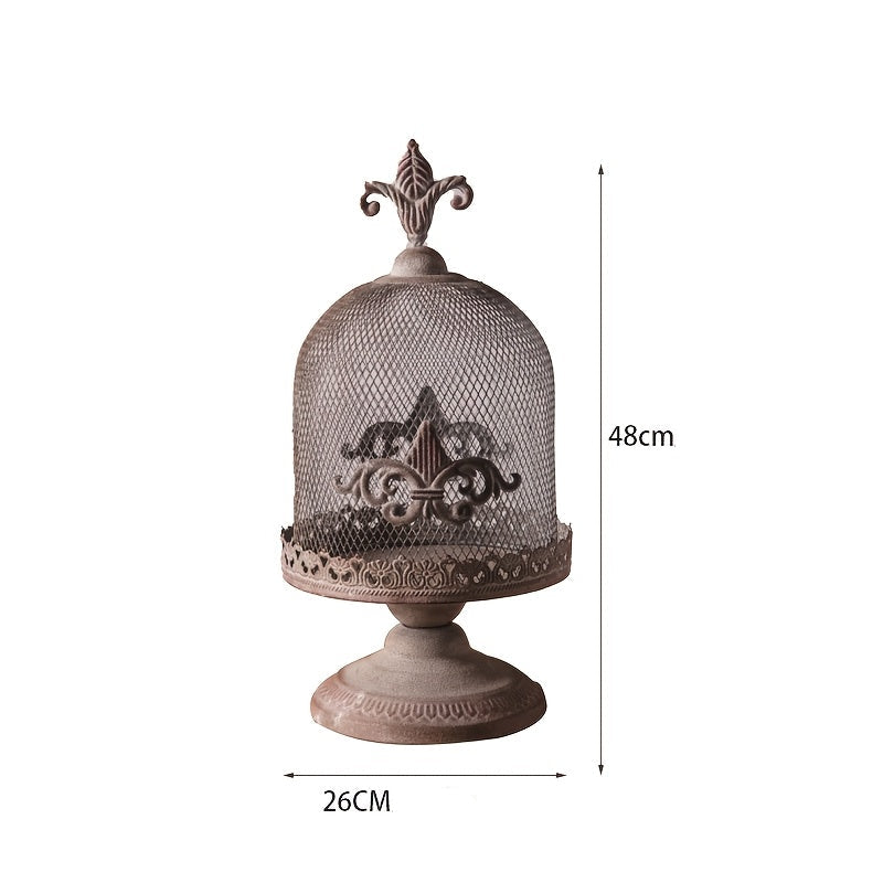 Porte-bougie 3D en forme de cage à oiseaux / Bougeoir romantique français , Décoration pour salon, maison ou balcon