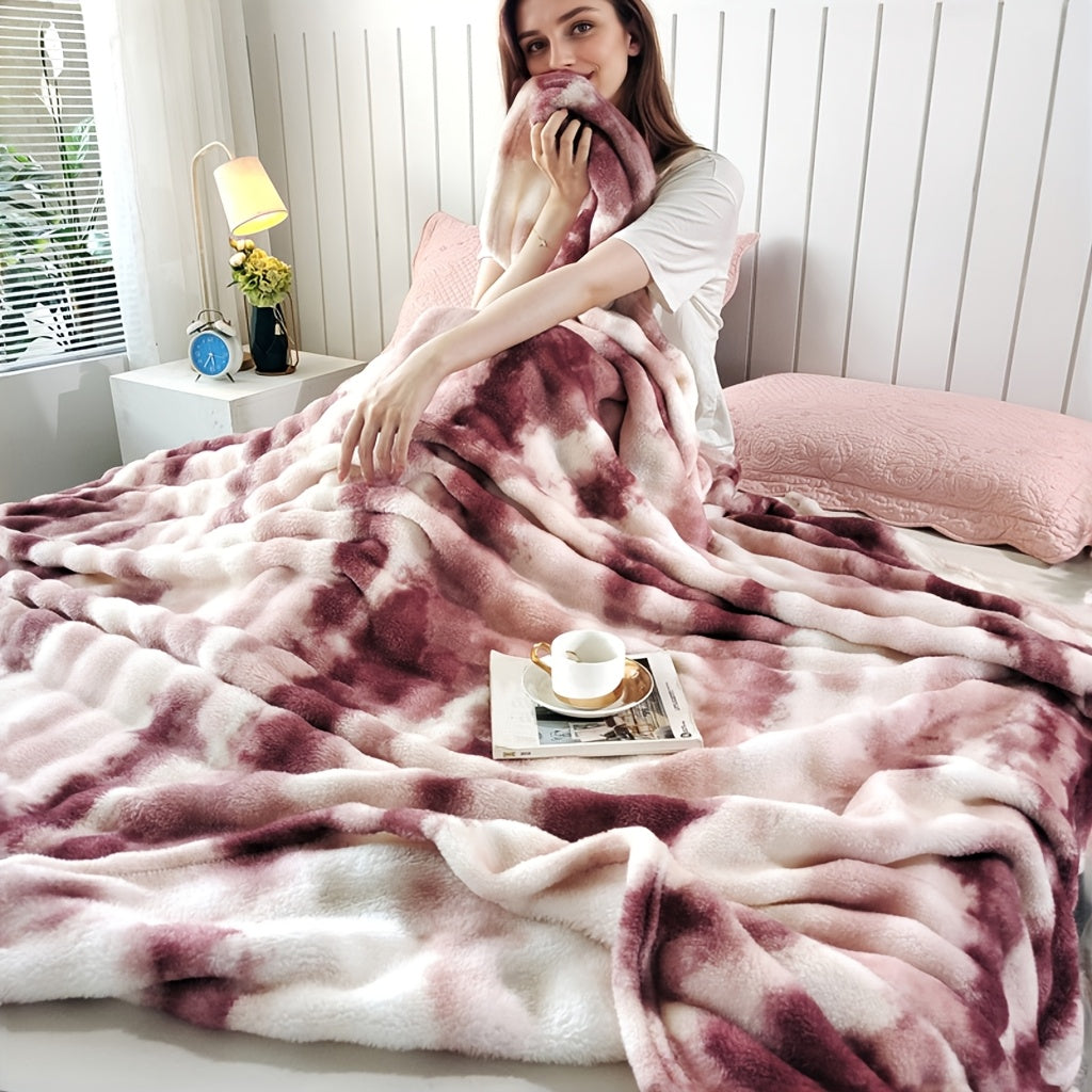 Plaid en laine de lait luxueux 1 pièce – ultra-doux et respectueux de la peau, parfait pour le salon, la chambre, le bureau, le coin lecture, lavable en machine, confort toutes saisons.