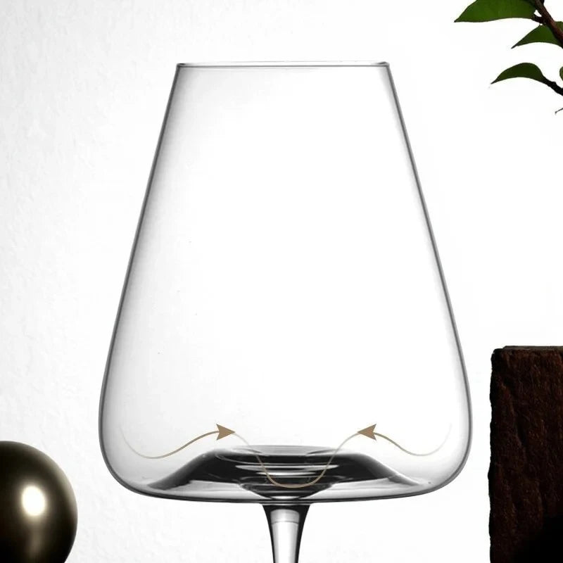 Verres à vin rouge 2 pièces, verres à champagne soufflés à la main avec pied long, parfaits pour le vin rouge ou blanc, usage quotidien.