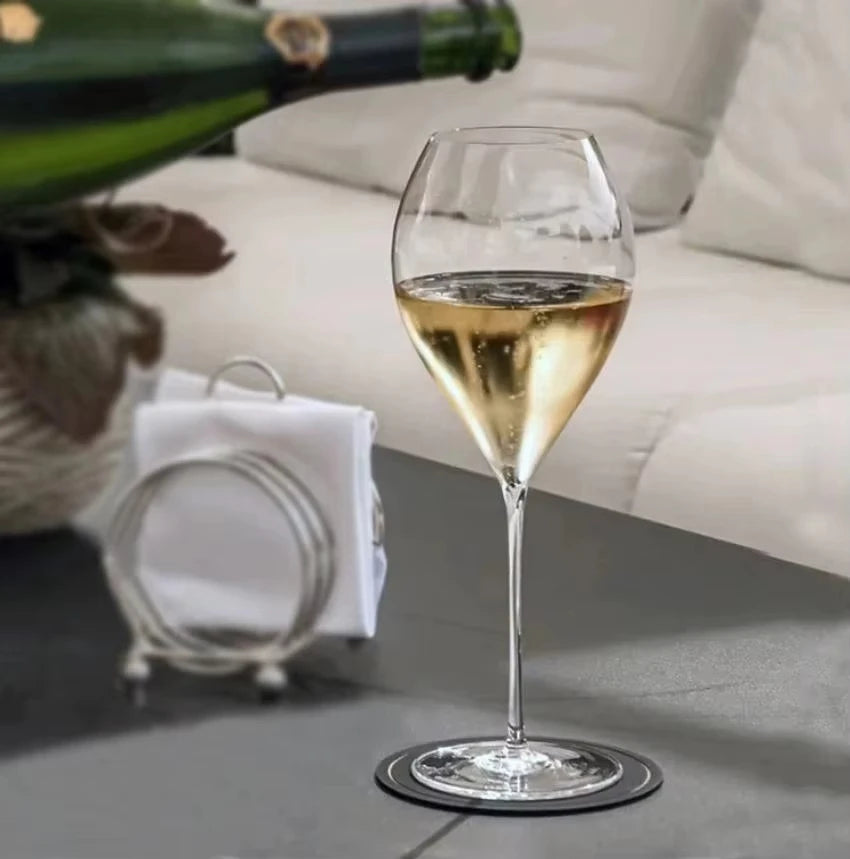 Verres à vin rouge en cristal ultra-fins et coupes à champagne élégantes – verres à liqueur étincelants pour la maison ou le bar.