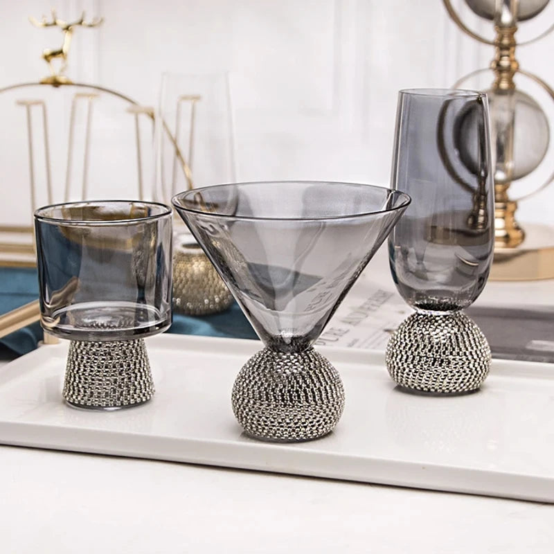 Verre en cristal , verre à vin de style antique chinois