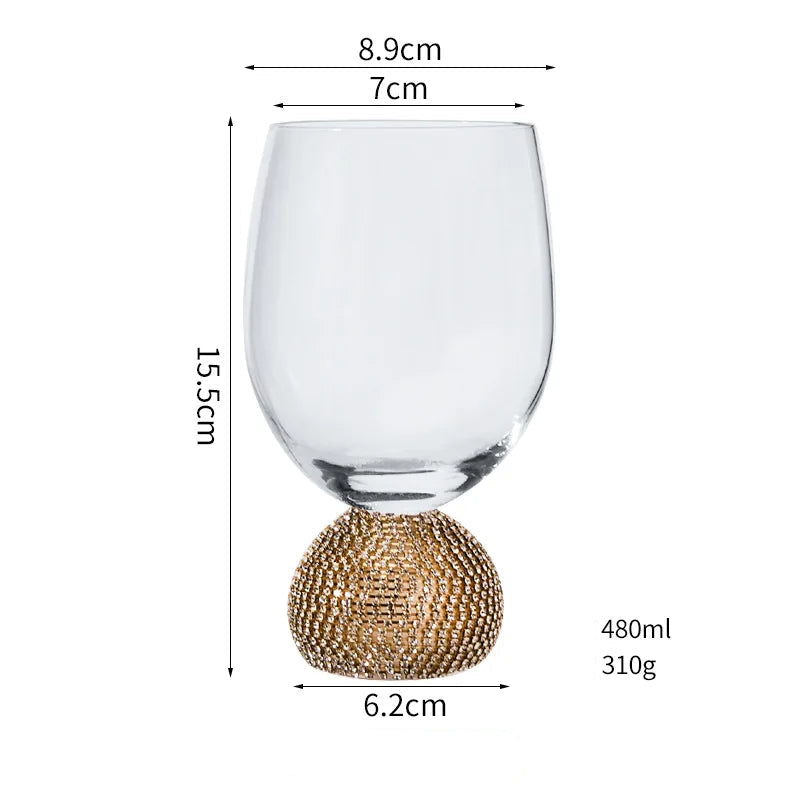 Verre en cristal , verre à vin de style antique chinois