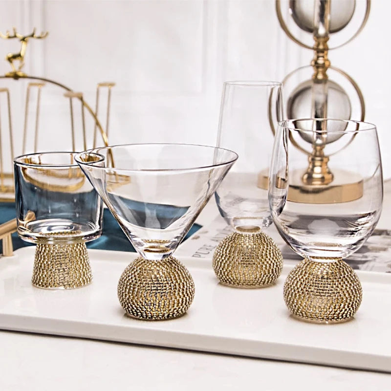 Verre en cristal , verre à vin de style antique chinois