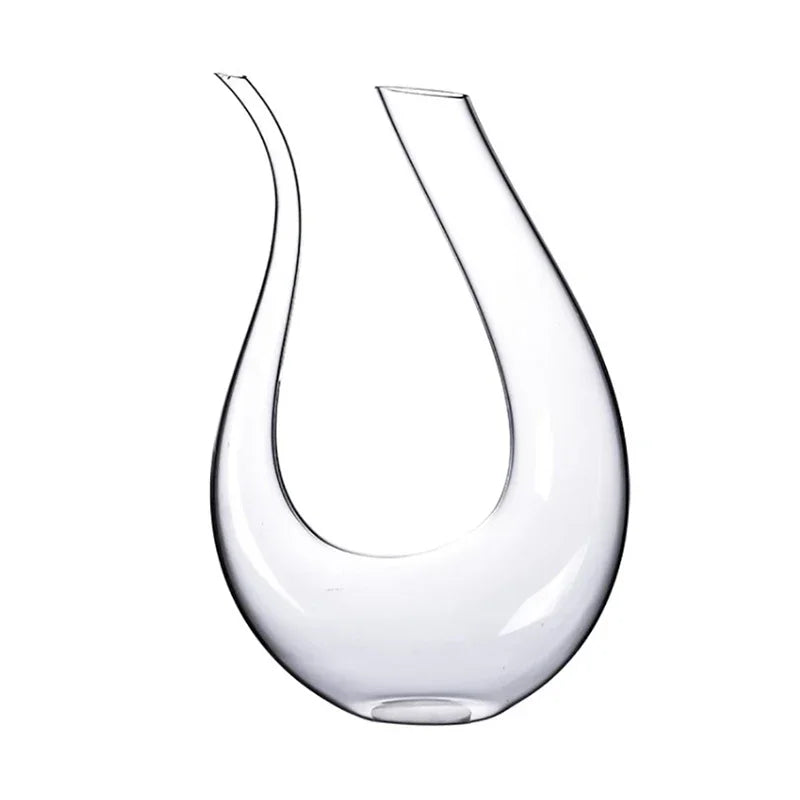 Carafe à vin de 1500 ml en cristal fait main – carafe élégante pour vin rouge, brandy ou champagne, avec bec verseur et aérateur intégré, idéale pour le bar ou les repas en famille.