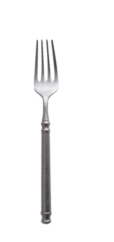Ensemble de couverts rétro en acier inoxydable 304, finition mate. Couverts de style occidental pour steak, café et desserts, comprenant couteau et fourchette vintage spéciale.