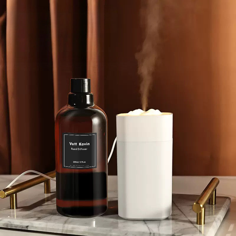 Recharge de grand flacon 500 ml pour diffuseur à bâtonnets – Mélange d’huiles essentielles hydrosolubles à base de rose, jasmin, lavande, pêche, citron, sauge et bien plus – Parfait pour sublimer l’air ambiant.
