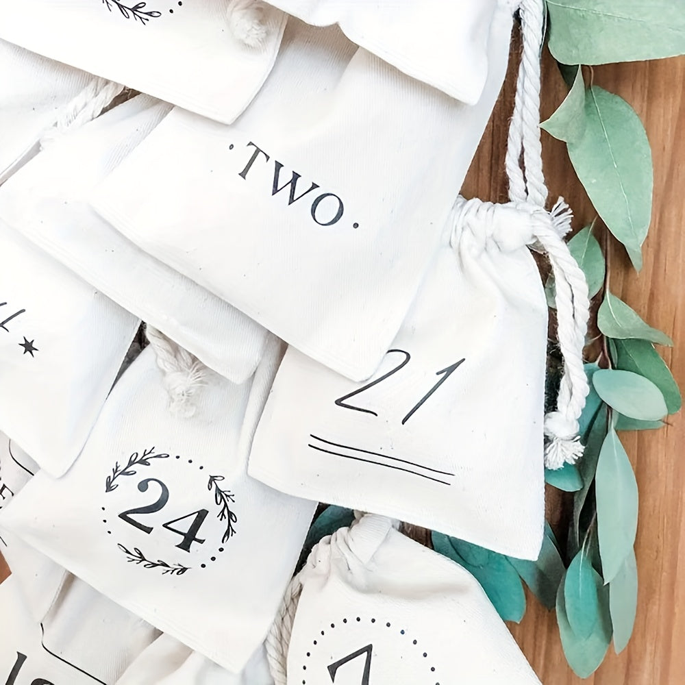 Sachet a cordon pour calendrier de l’Avent