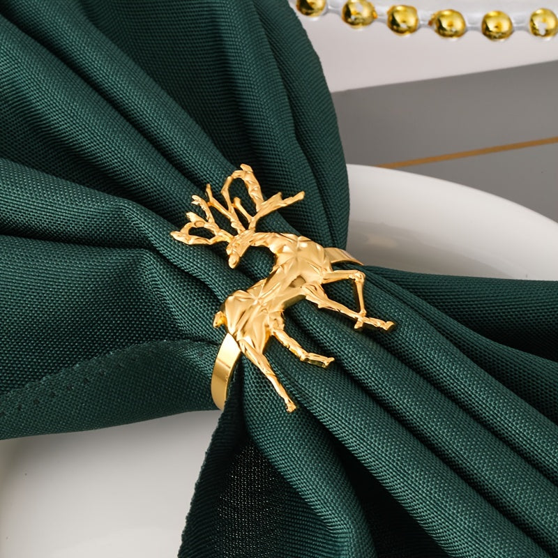 Anneaux de Serviette Noël, Lot de 12 Rennes