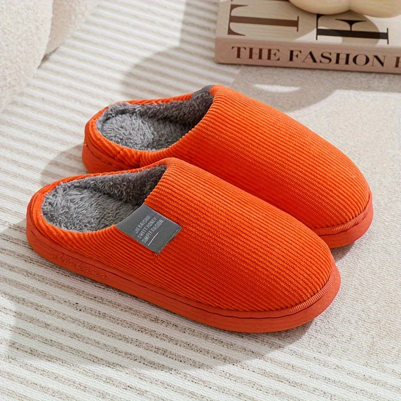 Chaussons d'intérieur pour femmes à semelle épaisse  Chaussons moelleux pour la maison  Chaussons thermiques antidérapants