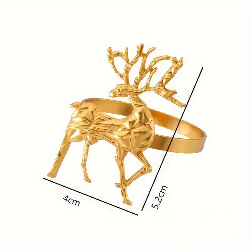 Anneaux de Serviette Noël, Lot de 12 Rennes