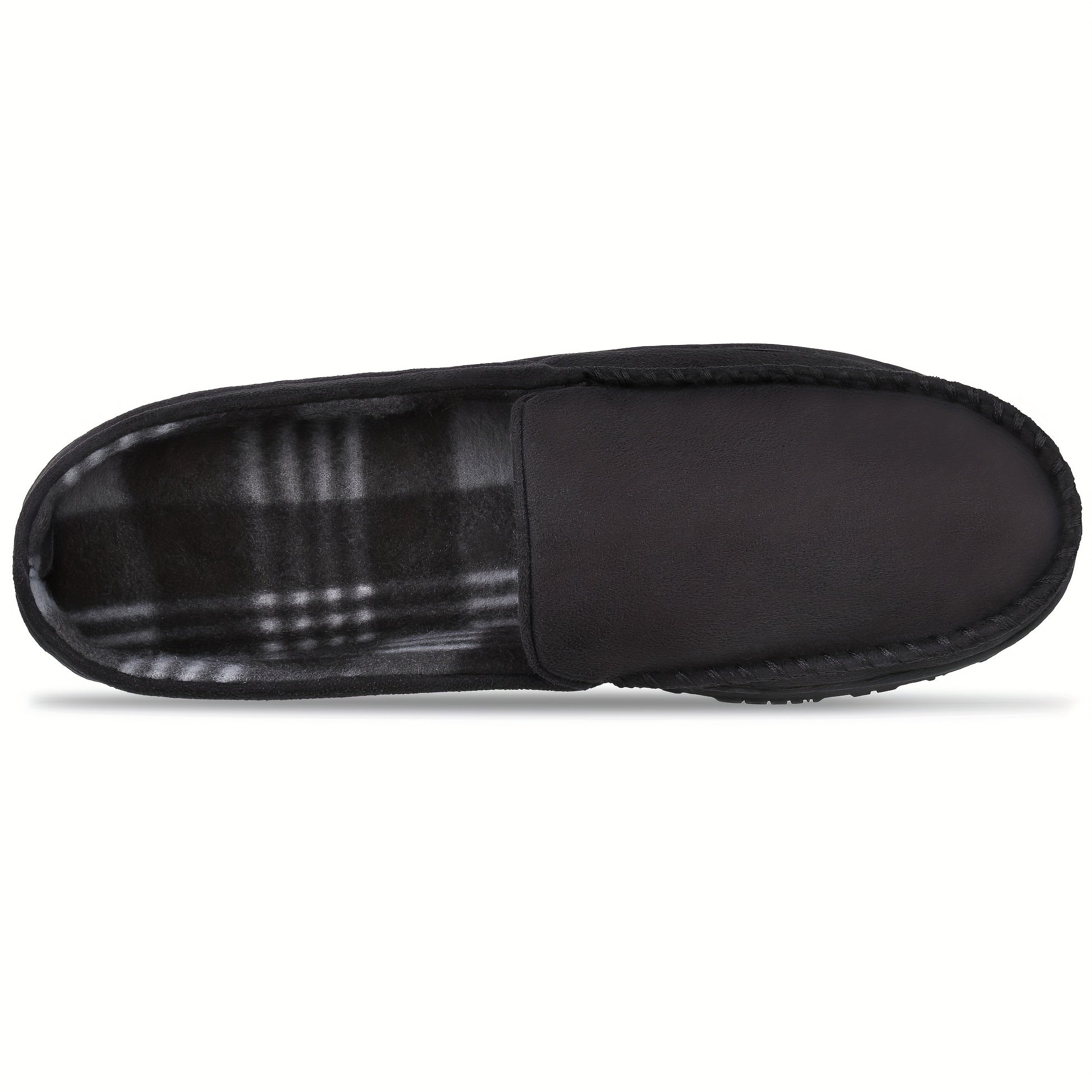 Pantoufles mocassin pour homme avec mémoire de forme, chaussure d'intérieur et d'extérieur avec semelle en caoutchouc.