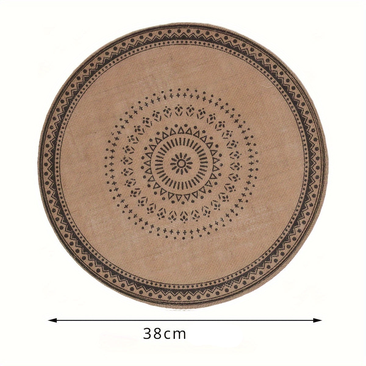 Sets de table ronds en macramé décoratif pour cuisine et salle à manger, décoration style ferme﻿