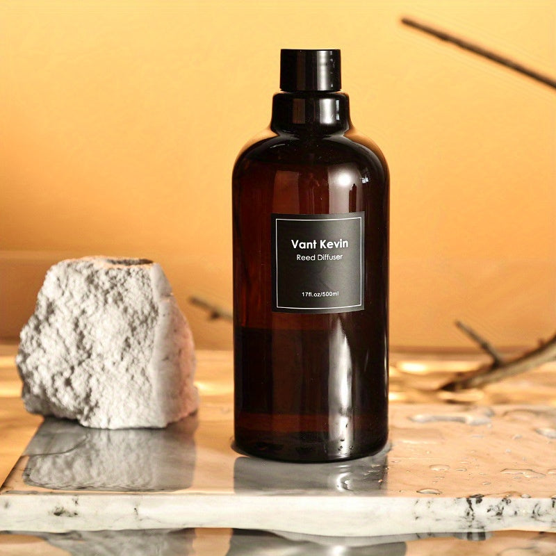 Recharge de grand flacon 500 ml pour diffuseur à bâtonnets – Mélange d’huiles essentielles hydrosolubles à base de rose, jasmin, lavande, pêche, citron, sauge et bien plus – Parfait pour sublimer l’air ambiant.
