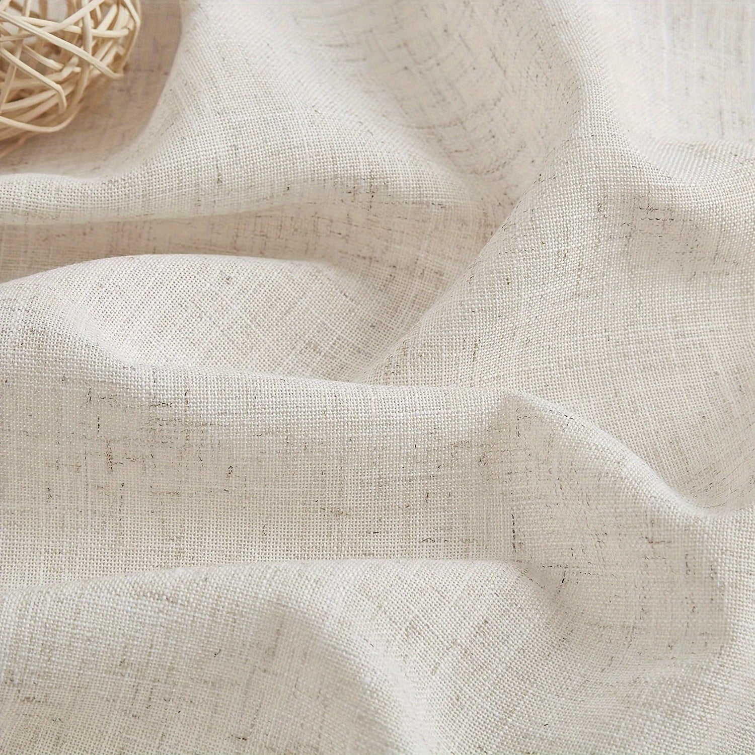 Voilage bohème en dentelle de tulle à transparence légère, avec passe-tringle