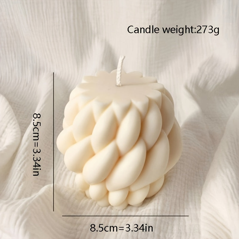 Bougie Art Géométrique – Décoration d’intérieur moderne et minimaliste, mélange de cire de soja et de paraffine, parfum vanille , bougie décorative