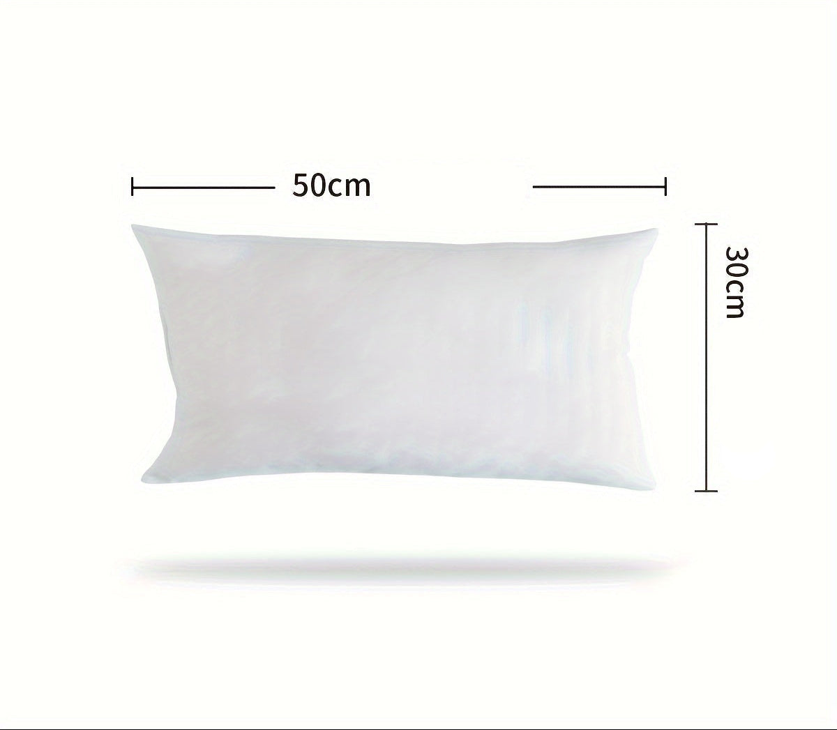 Noyau d’oreiller blanc, intérieur de coussin doux, rembourrage en fibre de polyester, convient pour la décoration de la maison.