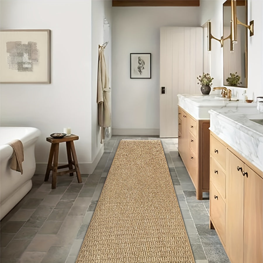Tapis rectangulaire ultra-doux en sisal synthétique