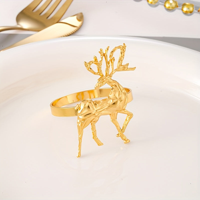 Anneaux de Serviette Noël, Lot de 12 Rennes